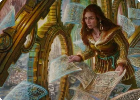 Cartographer's Survey Art Card [Innistrad: Crimson Vow Art Series] MTG Single Magic: The Gathering | Red Claw Gaming