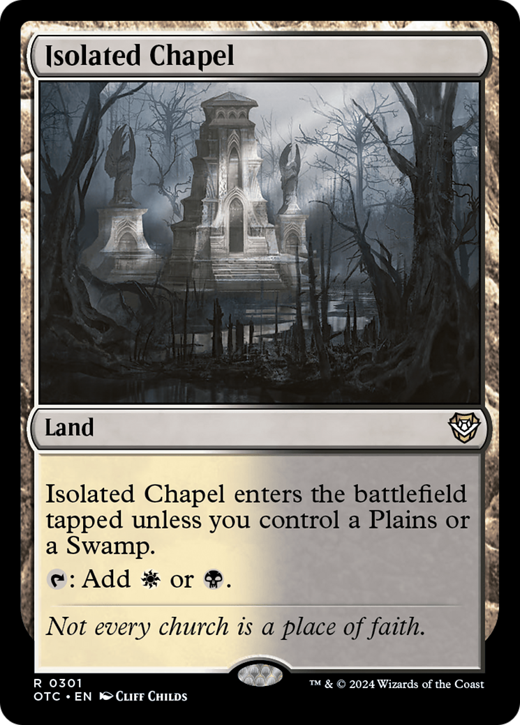 Isolated Chapel [Outlaws of Thunder Junction Commander] MTG Single Magic: The Gathering | Red Claw Gaming