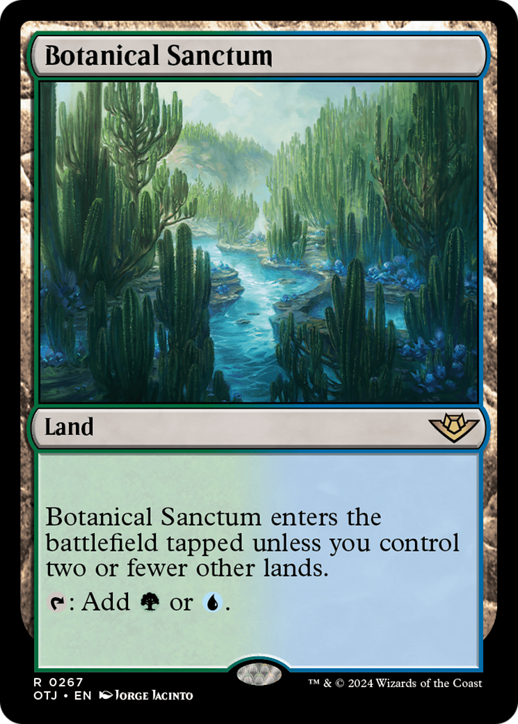 Botanical Sanctum [Outlaws of Thunder Junction] MTG Single Magic: The Gathering    | Red Claw Gaming