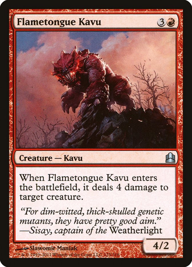Flametongue Kavu [Commander 2011] MTG Single Magic: The Gathering | Red Claw Gaming