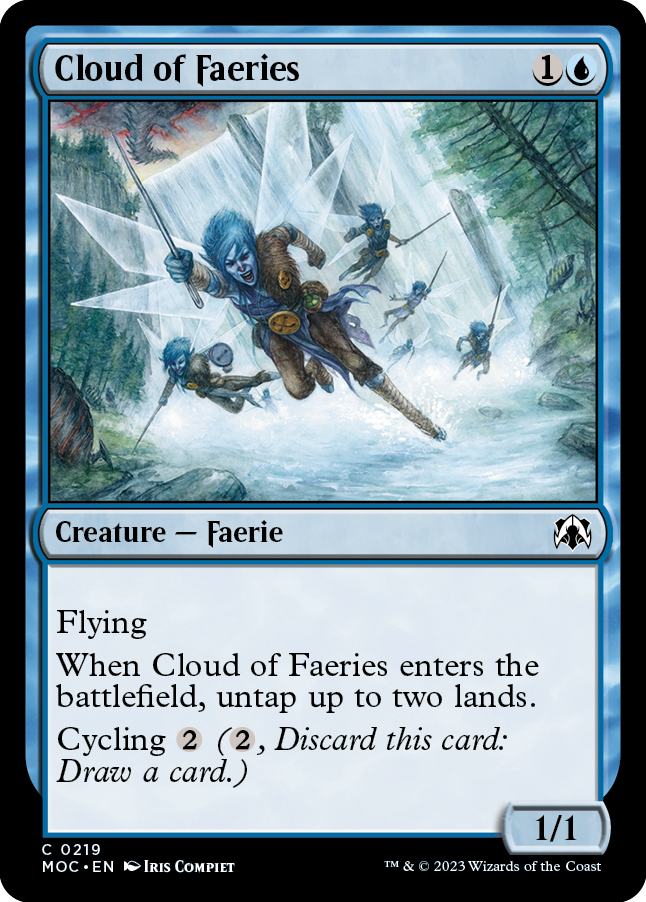Cloud of Faeries [March of the Machine Commander] MTG Single Magic: The Gathering    | Red Claw Gaming