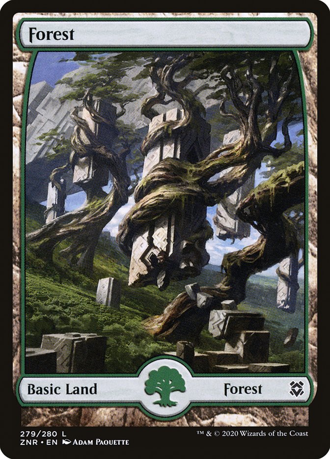 Forest (279) [Zendikar Rising] MTG Single Magic: The Gathering | Red Claw Gaming
