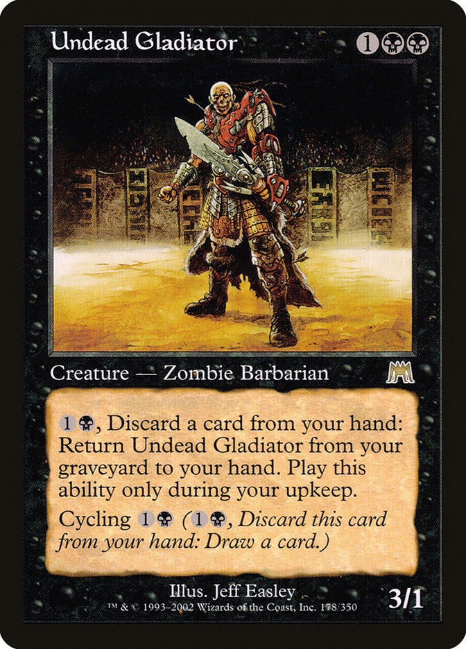 Undead Gladiator [Onslaught] MTG Single Magic: The Gathering | Red Claw Gaming