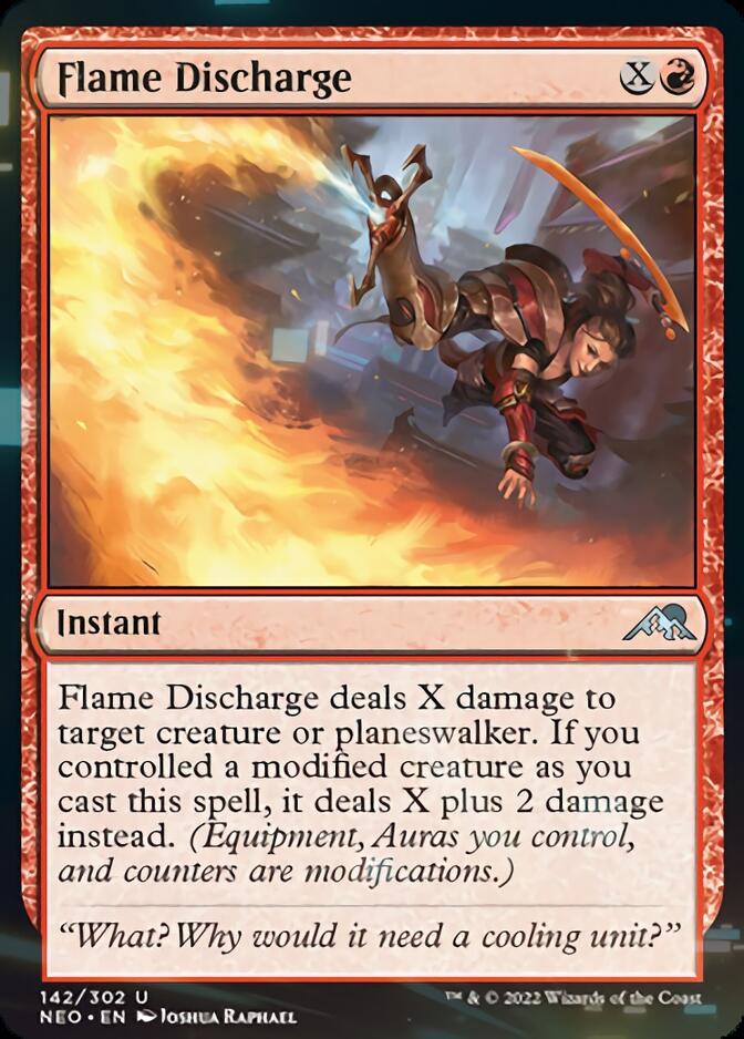 Flame Discharge [Kamigawa: Neon Dynasty] MTG Single Magic: The Gathering    | Red Claw Gaming