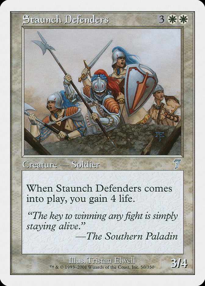 Staunch Defenders [Seventh Edition] MTG Single Magic: The Gathering | Red Claw Gaming