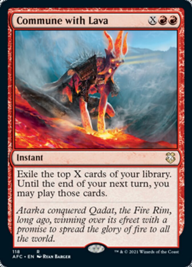 Commune with Lava [Dungeons & Dragons: Adventures in the Forgotten Realms Commander] MTG Single Magic: The Gathering | Red Claw Gaming