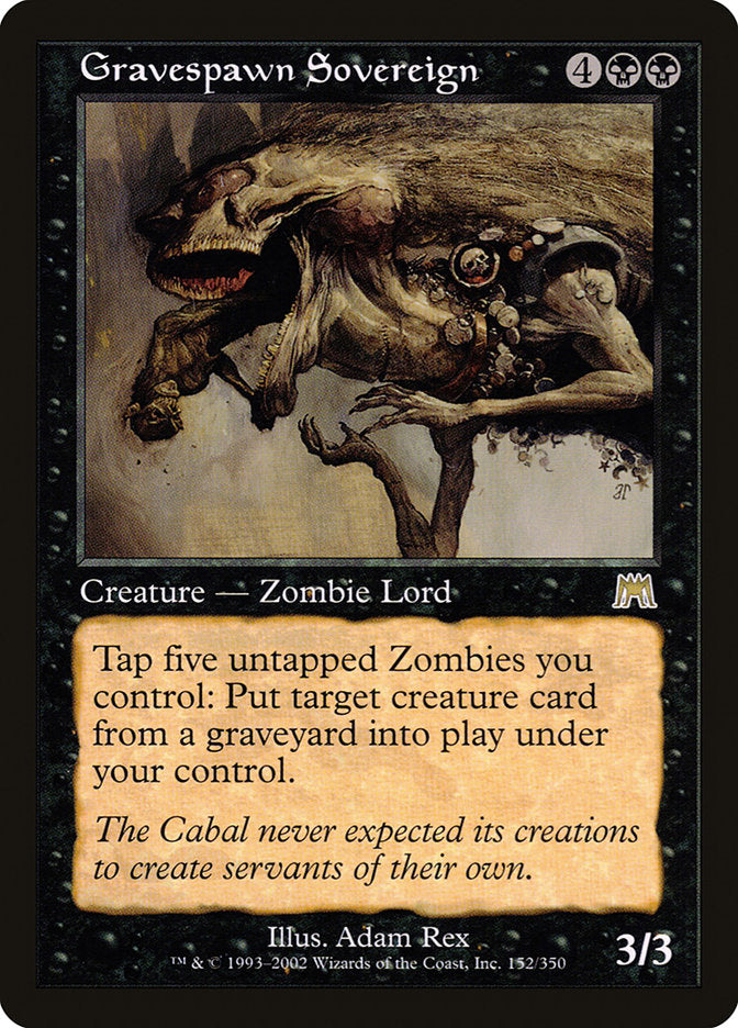Gravespawn Sovereign [Onslaught] MTG Single Magic: The Gathering | Red Claw Gaming