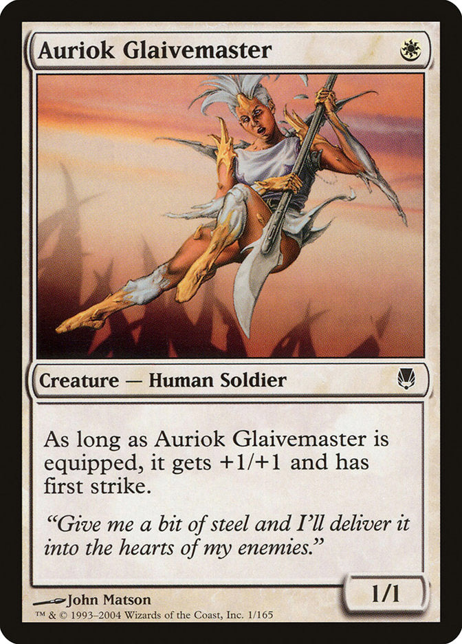 Auriok Glaivemaster [Darksteel] MTG Single Magic: The Gathering | Red Claw Gaming