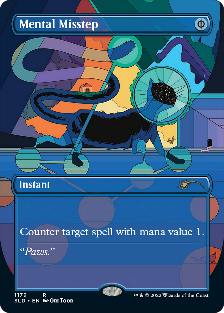 Mental Misstep (Borderless) [Secret Lair Drop Series] MTG Single Magic: The Gathering | Red Claw Gaming