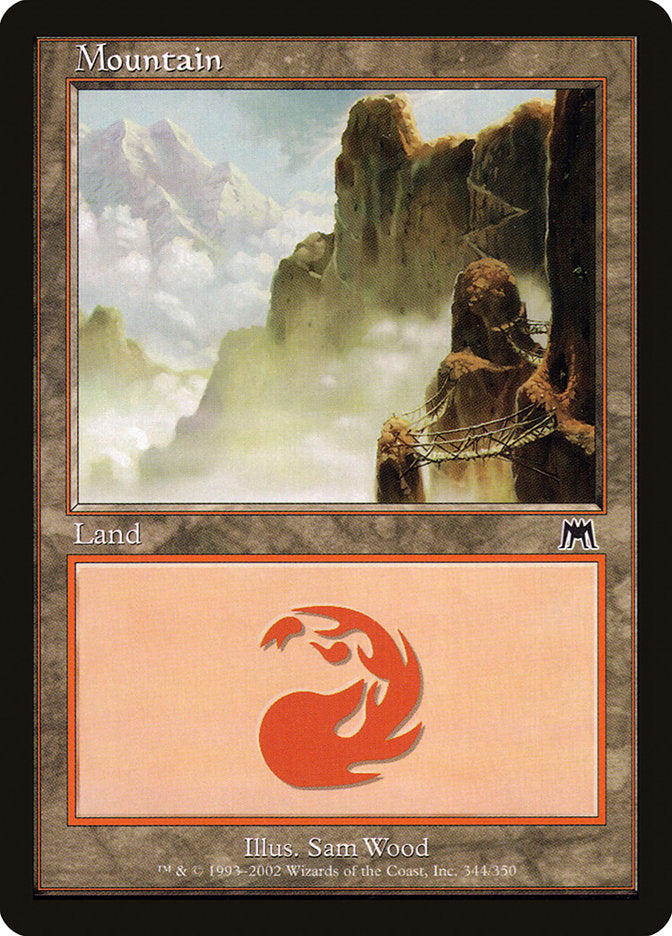 Mountain (344) [Onslaught] MTG Single Magic: The Gathering | Red Claw Gaming