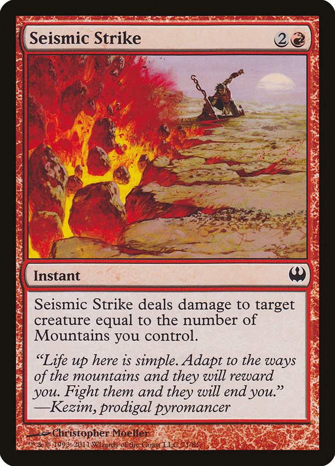 Seismic Strike [Duel Decks: Knights vs. Dragons] MTG Single Magic: The Gathering | Red Claw Gaming