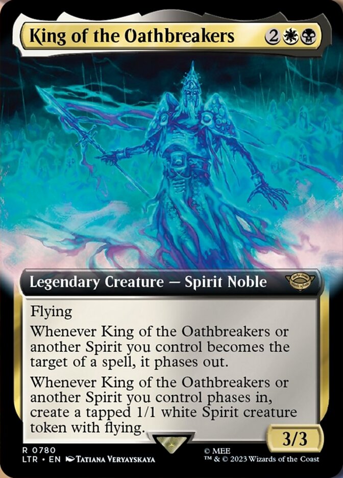 King of the Oathbreakers (Extended Art) (Surge Foil) [The Lord of the Rings: Tales of Middle-Earth] MTG Single Magic: The Gathering | Red Claw Gaming