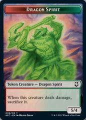Dragon // Dragon Spirit Double-Sided Token [Dungeons & Dragons: Adventures in the Forgotten Realms Commander Tokens] MTG Single Magic: The Gathering | Red Claw Gaming