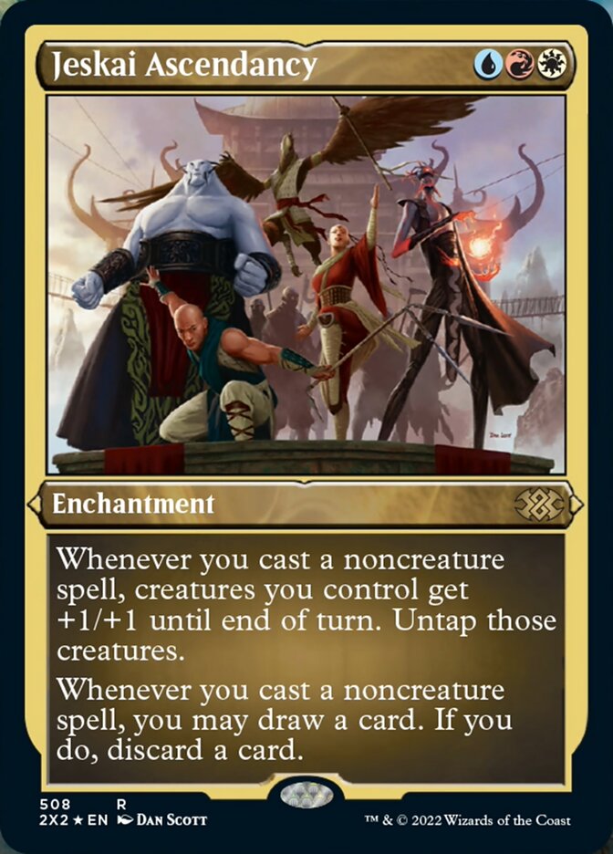 Jeskai Ascendancy (Foil Etched) [Double Masters 2022] MTG Single Magic: The Gathering | Red Claw Gaming