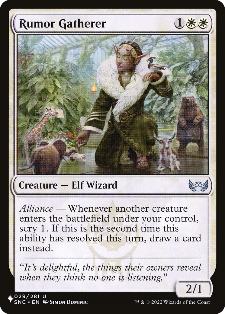 Rumor Gatherer [The List] MTG Single Magic: The Gathering | Red Claw Gaming