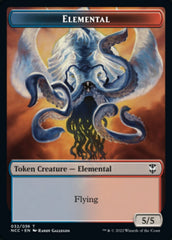 Elemental (032) // Rogue Double-Sided Token [Streets of New Capenna Commander Tokens] MTG Single Magic: The Gathering | Red Claw Gaming