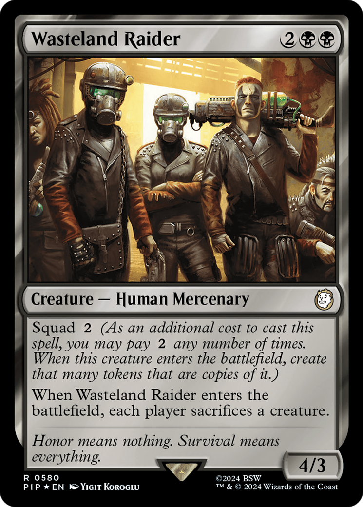 Wasteland Raider (Surge Foil) [Fallout] MTG Single Magic: The Gathering | Red Claw Gaming