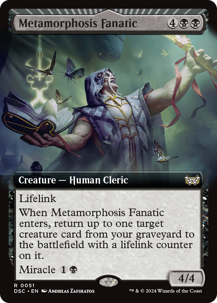 Metamorphosis Fanatic (Extended Art) [Duskmourn: House of Horror Commander] MTG Single Magic: The Gathering | Red Claw Gaming