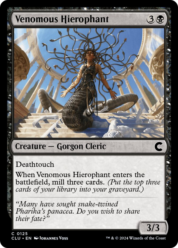 Venomous Hierophant [Ravnica: Clue Edition] MTG Single Magic: The Gathering | Red Claw Gaming