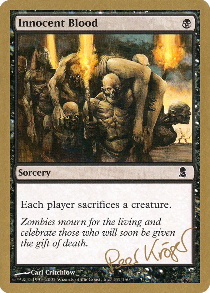 Innocent Blood (Peer Kroger) [World Championship Decks 2003] MTG Single Magic: The Gathering    | Red Claw Gaming