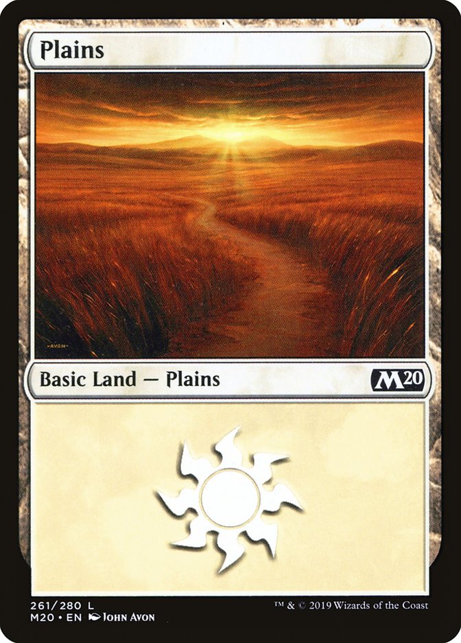 Plains (261) [Core Set 2020] MTG Single Magic: The Gathering | Red Claw Gaming