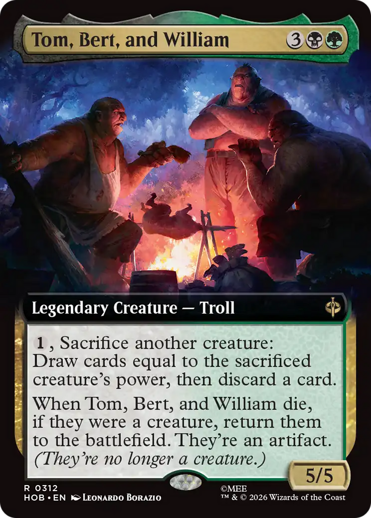 Tom, Bert, and William (Extended Art) [The Hobbit] | Red Claw Gaming