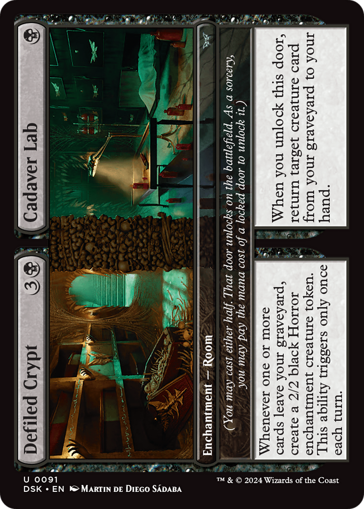 Defiled Crypt // Cadaver Lab [Duskmourn: House of Horror] MTG Single Magic: The Gathering | Red Claw Gaming