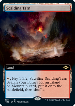 Scalding Tarn (Extended Art) [Modern Horizons 2] MTG Single Magic: The Gathering | Red Claw Gaming