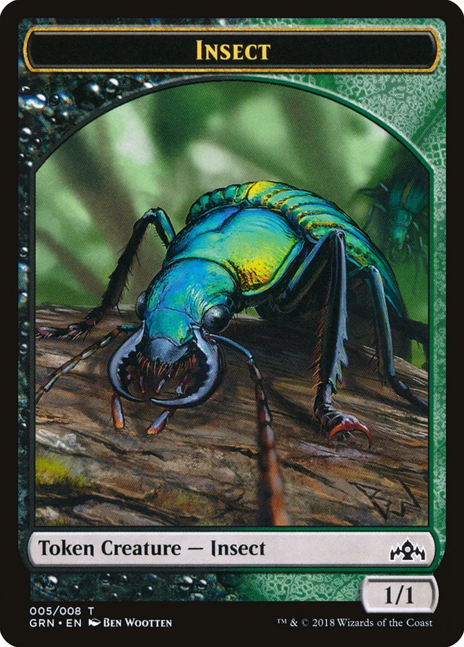 Insect Token [Guilds of Ravnica Tokens] MTG Single Magic: The Gathering | Red Claw Gaming