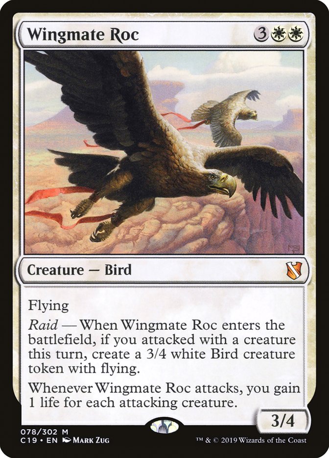 Wingmate Roc [Commander 2019] MTG Single Magic: The Gathering | Red Claw Gaming