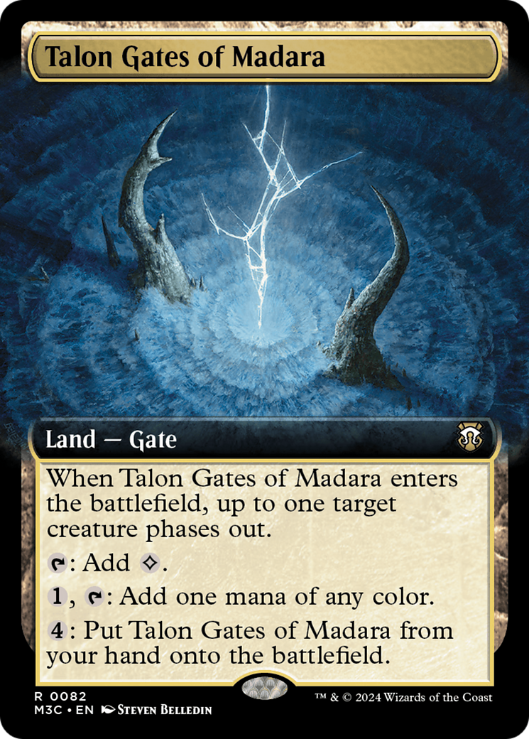 Talon Gates of Madara (Extended Art) (Ripple Foil) [Modern Horizons 3 Commander] MTG Single Magic: The Gathering | Red Claw Gaming