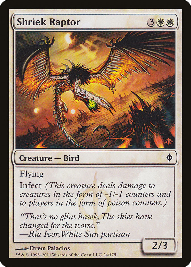 Shriek Raptor [New Phyrexia] MTG Single Magic: The Gathering | Red Claw Gaming