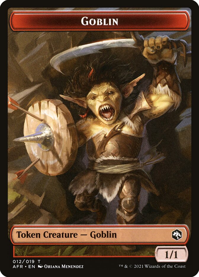Goblin (012) // Blood (017) Double-Sided Token [Challenger Decks 2022 Tokens] MTG Single Magic: The Gathering | Red Claw Gaming