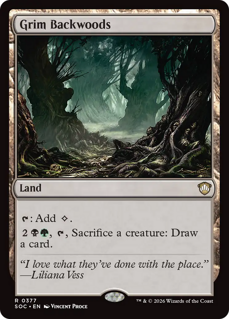 Grim Backwoods [Secrets of Strixhaven Commander] MTG Single Magic: The Gathering | Red Claw Gaming