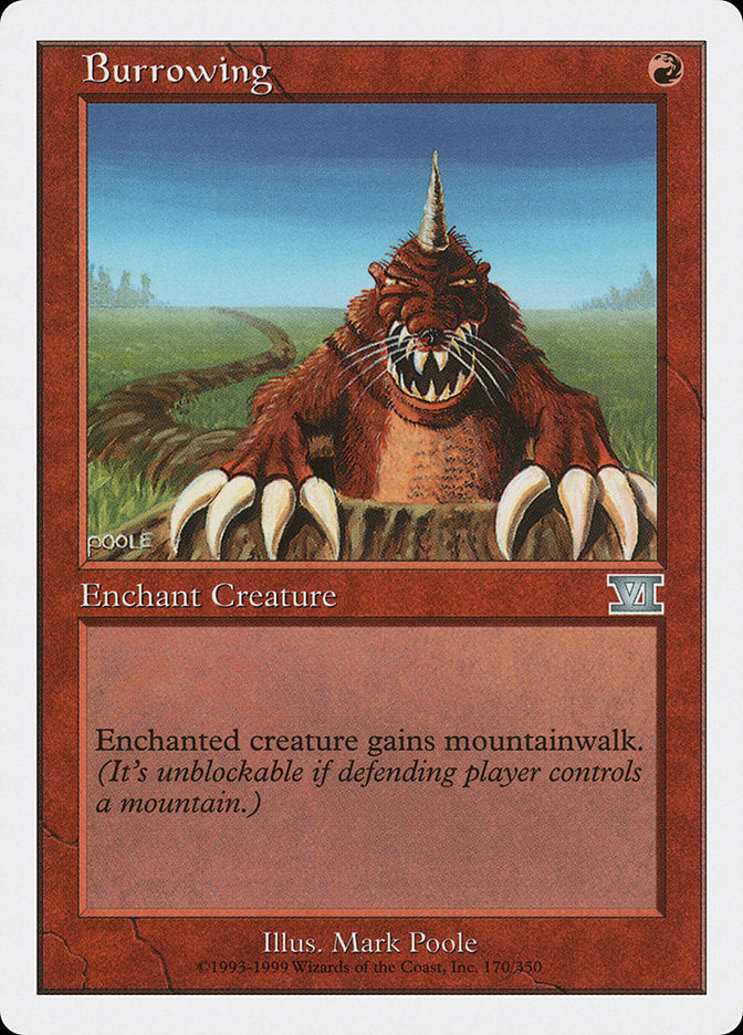 Burrowing [Classic Sixth Edition] MTG Single Magic: The Gathering | Red Claw Gaming