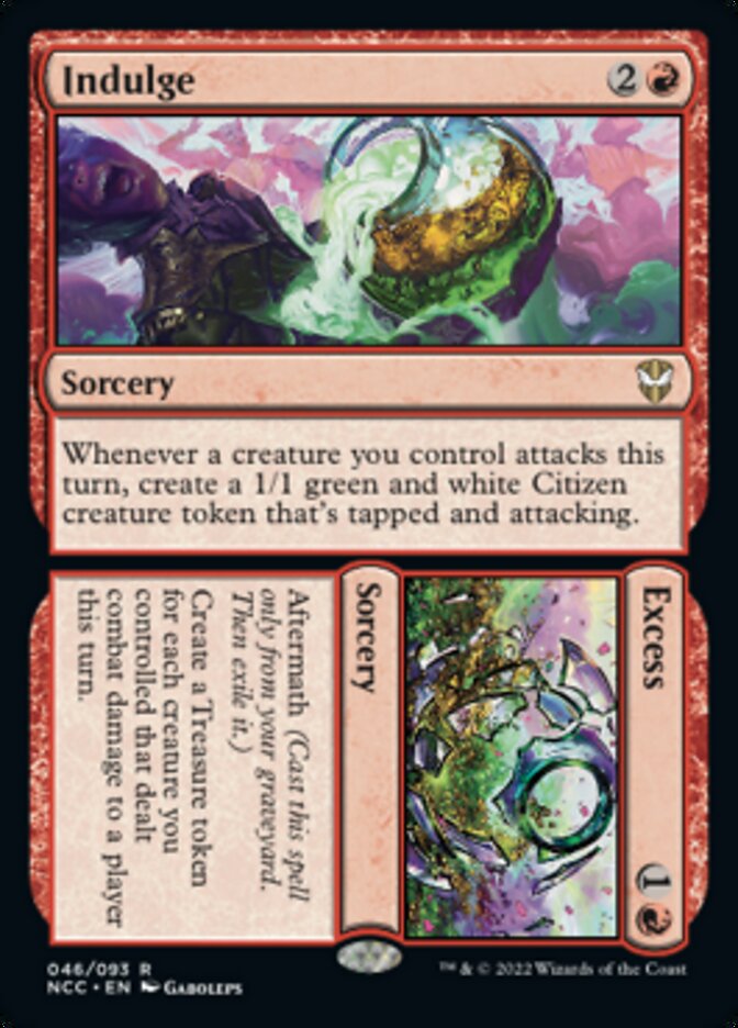 Indulge // Excess [Streets of New Capenna Commander] MTG Single Magic: The Gathering | Red Claw Gaming
