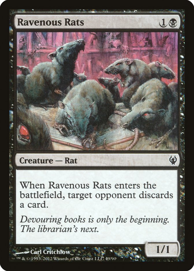 Ravenous Rats [Duel Decks: Izzet vs. Golgari] MTG Single Magic: The Gathering | Red Claw Gaming