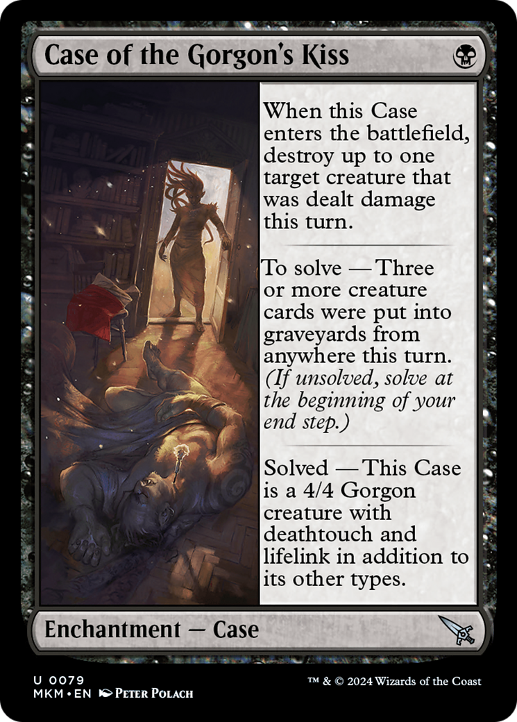 Case of the Gorgon's Kiss (Red) [Murders at Karlov Manor] MTG Single Magic: The Gathering    | Red Claw Gaming