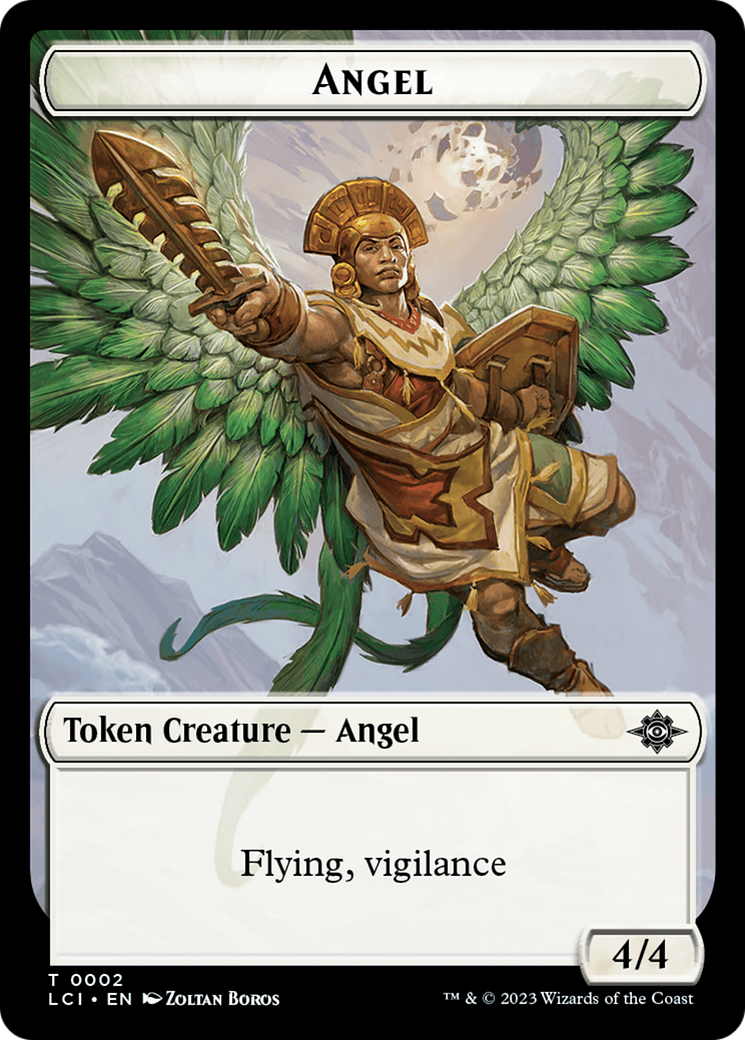 Gnome // Angel Double-Sided Token [The Lost Caverns of Ixalan Tokens] MTG Single Magic: The Gathering | Red Claw Gaming