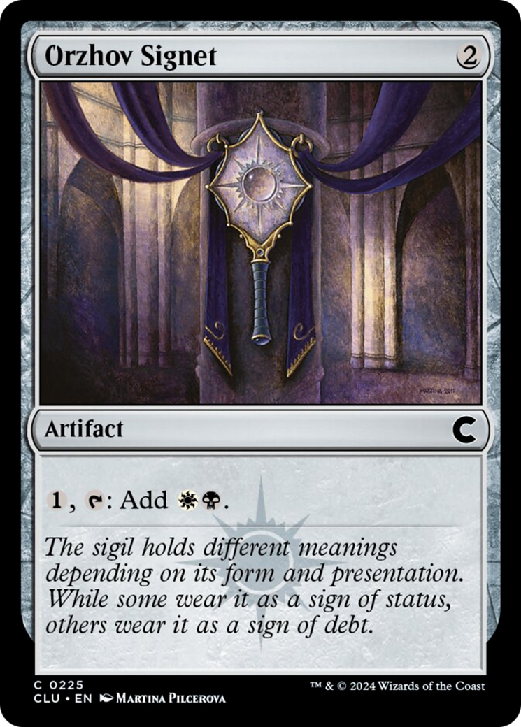 Orzhov Signet [Ravnica: Clue Edition] MTG Single Magic: The Gathering | Red Claw Gaming