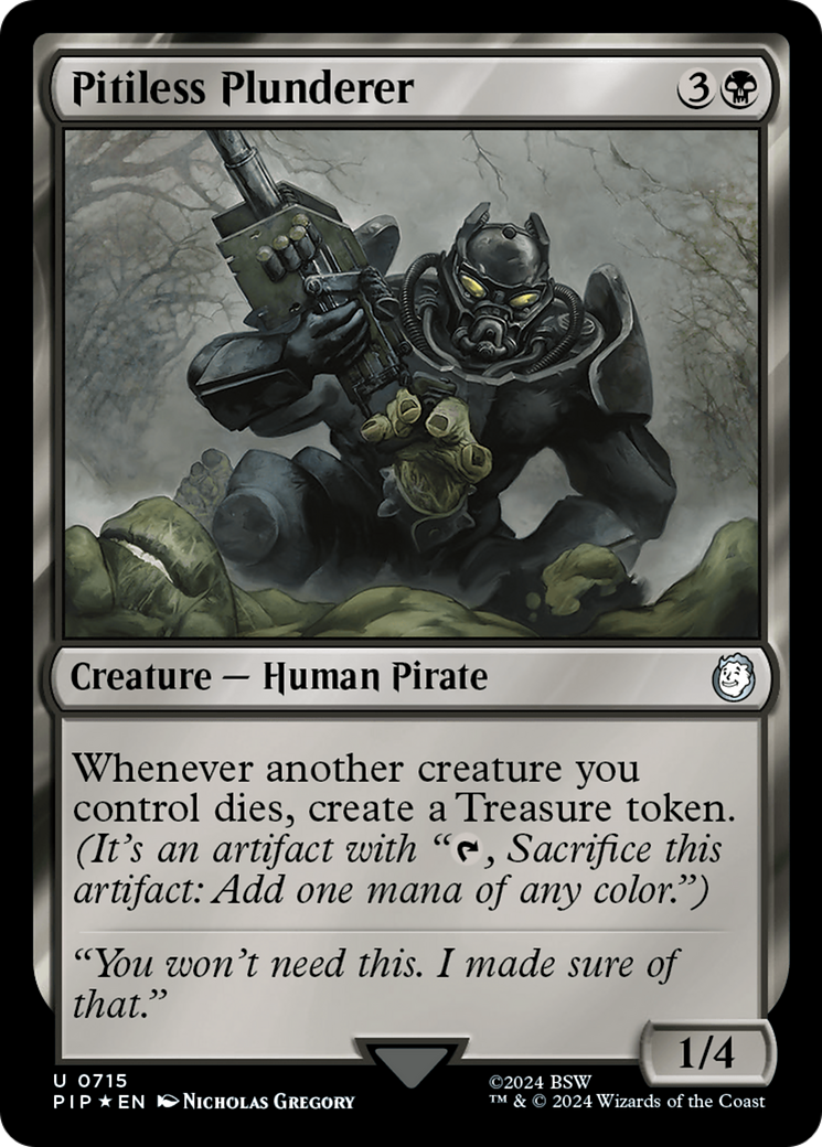 Pitiless Plunderer (Surge Foil) [Fallout] MTG Single Magic: The Gathering | Red Claw Gaming
