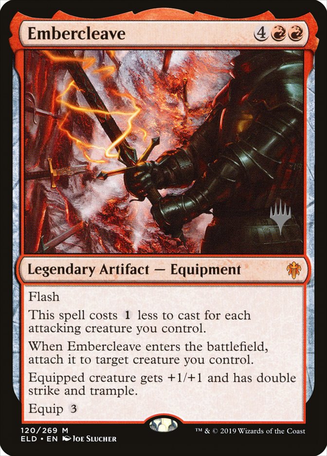 Embercleave (Promo Pack) [Throne of Eldraine Promos] MTG Single Magic: The Gathering | Red Claw Gaming