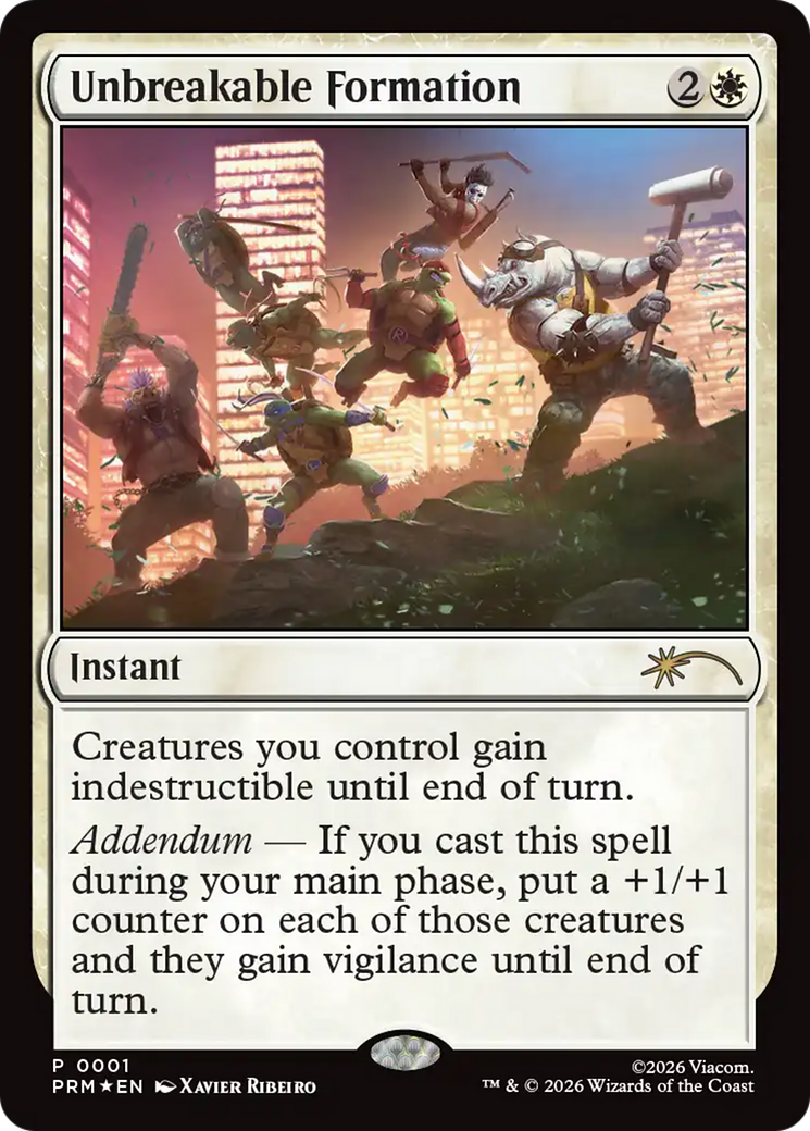 Unbreakable Formation [Media Promos] MTG Single Magic: The Gathering | Red Claw Gaming