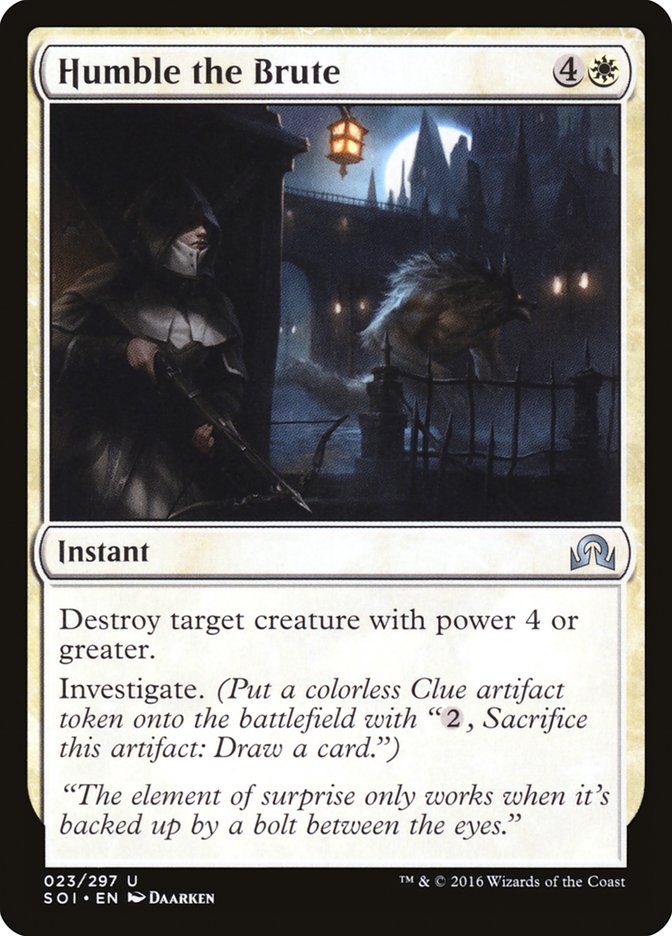 Humble the Brute [Shadows over Innistrad] MTG Single Magic: The Gathering | Red Claw Gaming