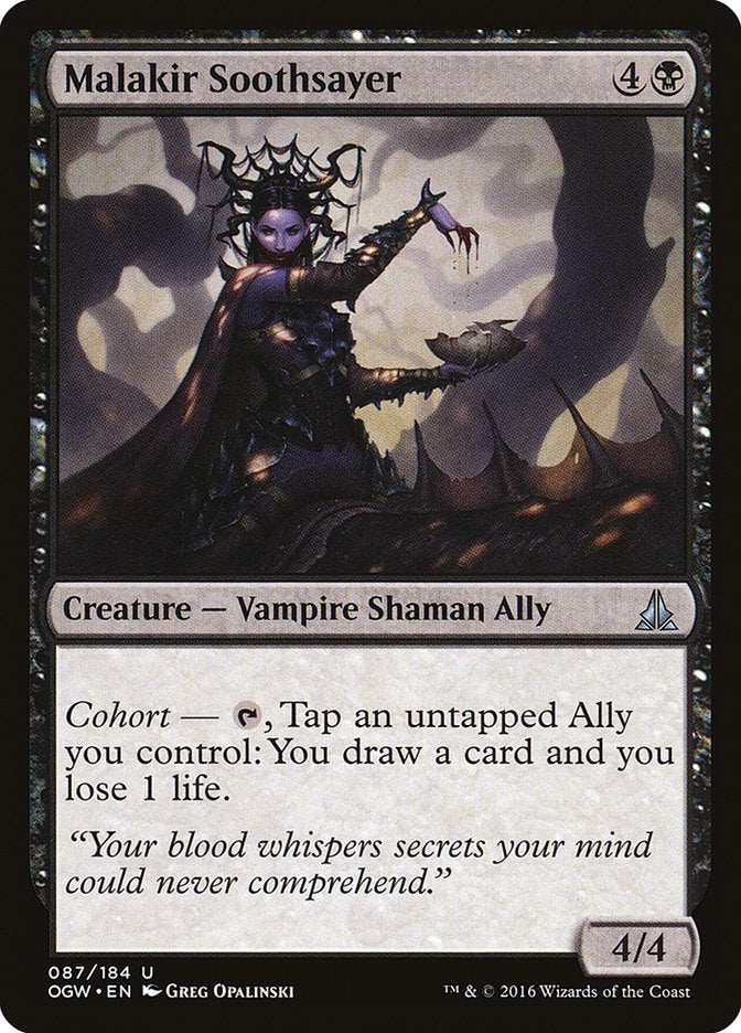 Malakir Soothsayer [Oath of the Gatewatch] MTG Single Magic: The Gathering | Red Claw Gaming