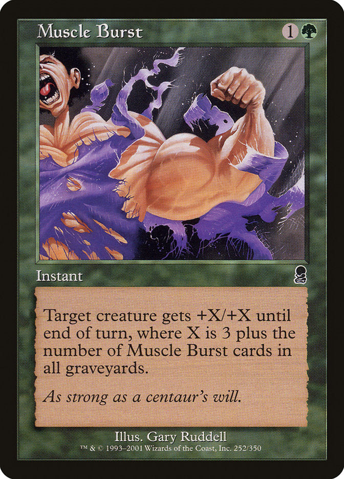Muscle Burst [Odyssey] MTG Single Magic: The Gathering | Red Claw Gaming