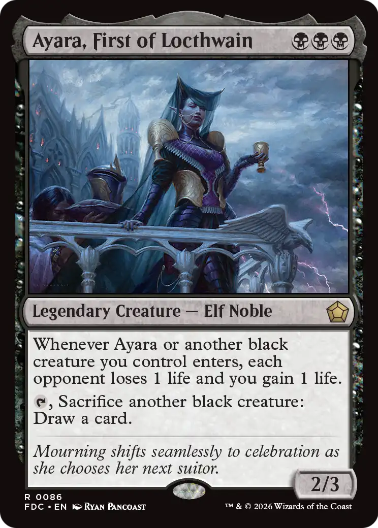 Ayara, First of Locthwain [Foundations Commander] | Red Claw Gaming