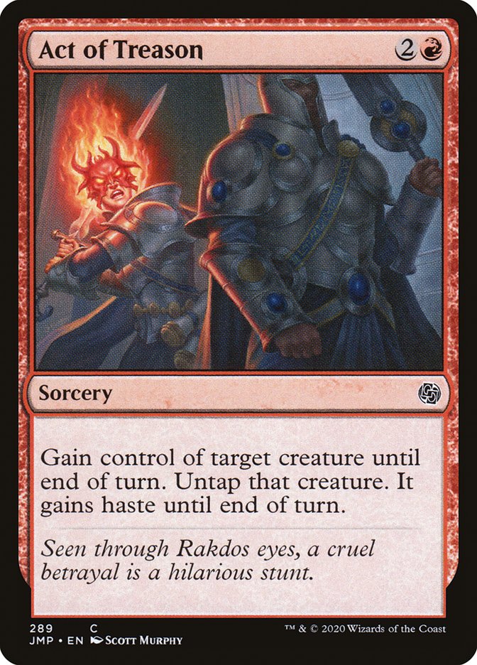 Act of Treason [Jumpstart] MTG Single Magic: The Gathering | Red Claw Gaming