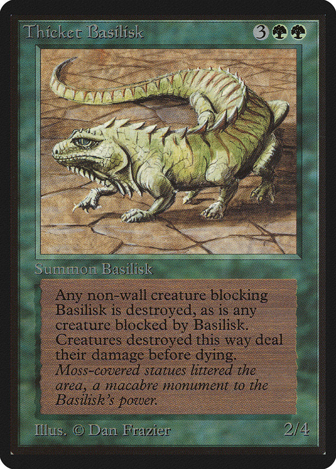 Thicket Basilisk [Beta Edition] MTG Single Magic: The Gathering | Red Claw Gaming