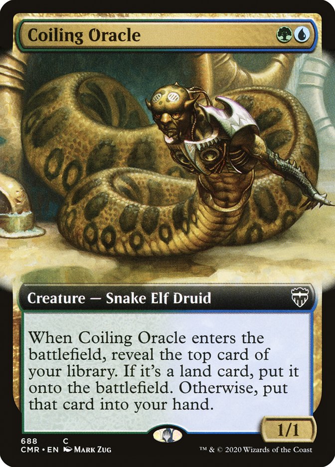 Coiling Oracle (Extended Art) [Commander Legends] MTG Single Magic: The Gathering | Red Claw Gaming